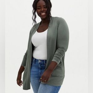 Torrid Super Soft Open Front Boyfriend Cardigan